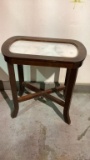 MARBLE TOP SIDE TABLE