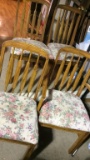 4 OAK DINNING CHAIRS