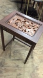 HEAVILY CARVED ASIAN ACCENT TABLE