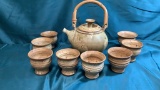 STONEWARE ASIAN TEA SET