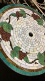 STAINED GLASS PATIO TABLE