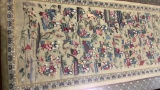 ANTIQUE EMBROIDERED SILK ASIAN TAPESTRY
