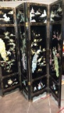 BLACK LACQUER ASIAN ROOM DIVIDER