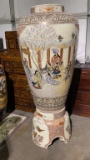 MORIAGE STYLE ASIAN VASE - XL WITH PEDESTAL