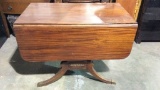 ANTIQUE DOUBLE DROPSIDE DINNING TABLE