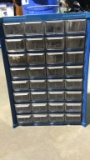 BLUE METAL HARDWARE ORGANIZER