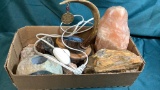 FOSSILIZED WOOD, POLISHED ROCKS AGATES AND MORE