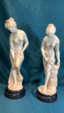 A. SANTINI SCULPTURE PAIR