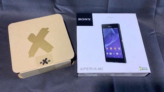 SONY XPERIA M2 PHONE AND PLAY X HEADPHONES