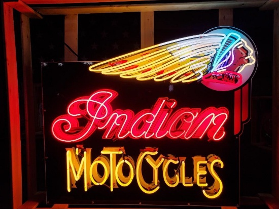 Indian Motorcycles Custom Neon