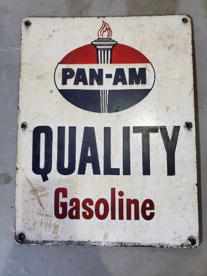 Pan Am Porcelain Sign
