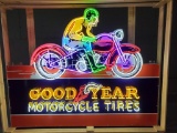 Goodyear Motorcycle Tires Custom Neon