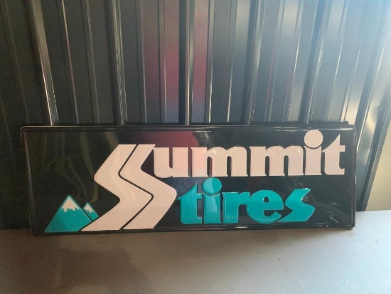 Summit Tires Sign - SELLING NO RESERVE!