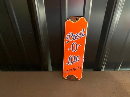 Presto - O - Lite Batteries Sign - SELLING NO RESERVE!