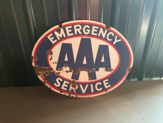 AAA Emergency Service Sign - SELLING NO RESERVE!