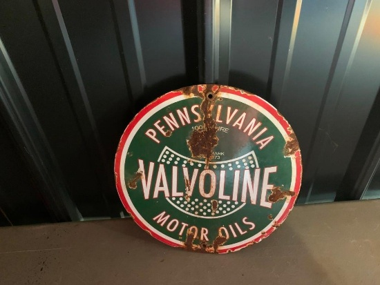 Valvoline Motor Oils Sign - SELLING NO RESERVE!