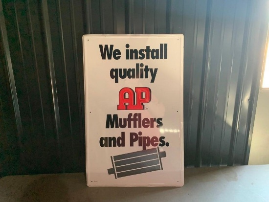 AP Mufflers and Pipes Sign - SELLING NO RESERVE!