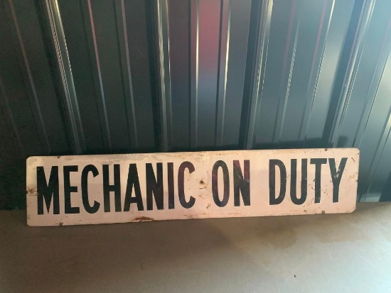 Mechanic on Duty Sign - SELLING NO RESERVE!