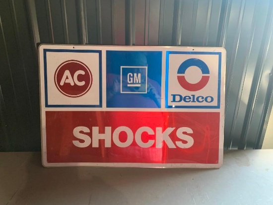 AC Delco Shocks Sign - SELLING NO RESERVE!