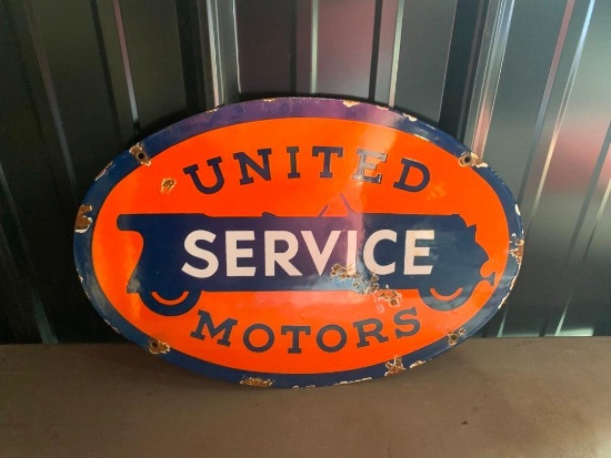 United Motors Service Sign - SELLING NO RESERVE!