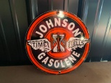 Johnson Gasolene Circular Sign - SELLING NO RESERVE!