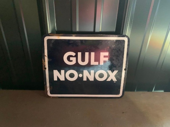 Gulf No Nox Sign - SELLING NO RESERVE!