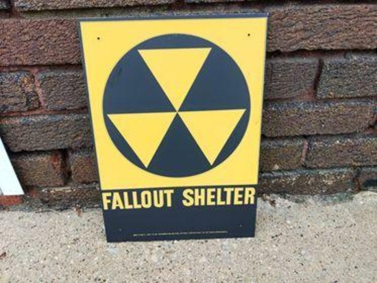 Fallout Shelter Sign - SELLING NO RESERVE!!!