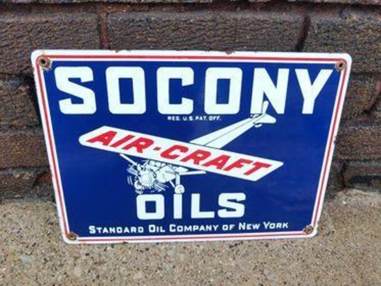 Socony Oils Sign - SELLING NO RESERVE!!!