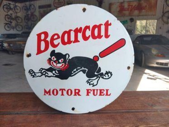 Bearcat Motor Fuel Sign - SELLING NO RESERVE!!!