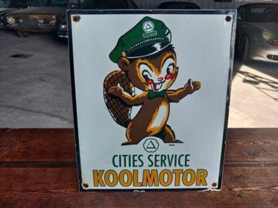 Cities Services Koolmotor Sign - SELLING NO RESERVE!!!