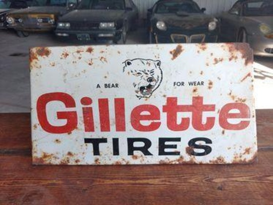 Gillette Tires Sign - SELLING NO RESERVE!!!
