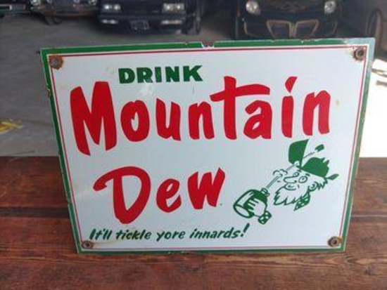 Drink Mountain Dew Sign - SELLING NO RESERVE!!!