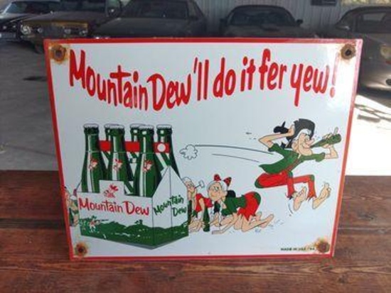 Mountain Dew'll do it fer yew Sign - SELLING NO RESERVE!!!