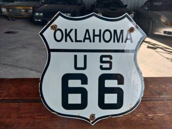 Oklahoma Route 66 Sign - SELLING NO RESERVE!!!