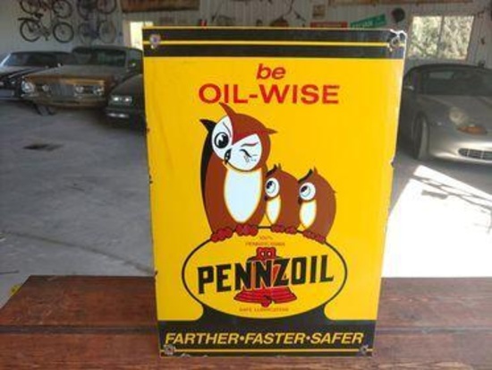 Pennzoil Sign - SELLING NO RESERVE!!!