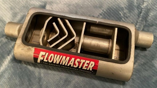 Flowmaster Cutaway Delta 50 Series Muffler Garage Art
