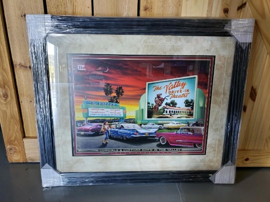 Cowlgirls & Customs Down in the Valley Framed Art - SELLING NO RESERVE!!!