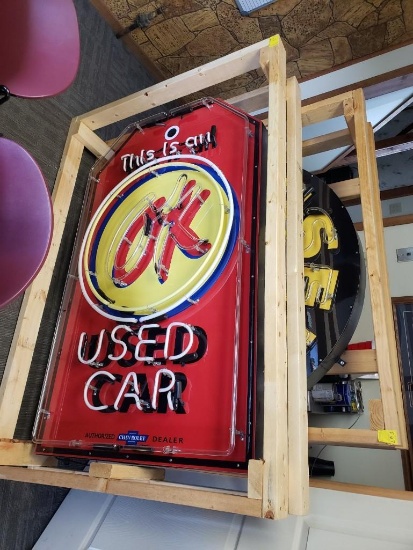 Ok Used Cars Neon Sign