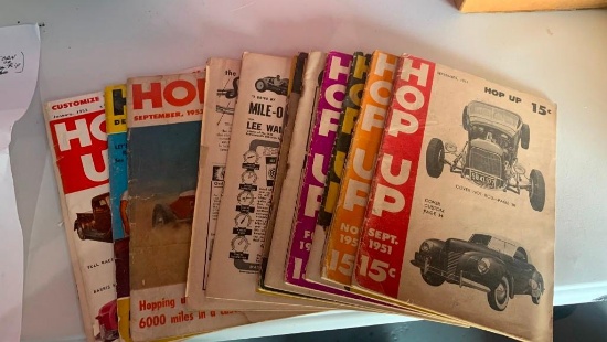 1951-53 Hop Up Magazines 11 issues - SELLING NO RESERVE