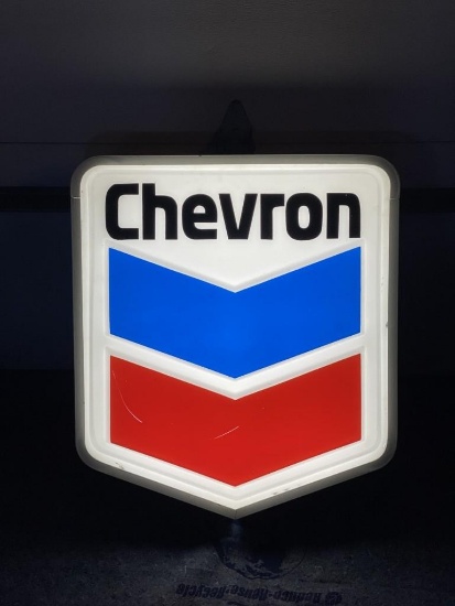 Chevron Lighted Sign - SELLING NO RESERVE