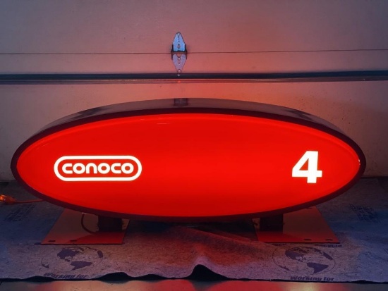 Conoco Gas Pump Sign - SELLING NO RESERVE