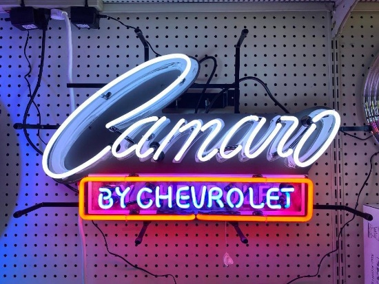 Camaro by Chevrolet Neon Sign - SELLING NO RESERVE