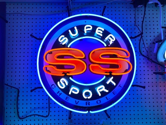 SS Super Sport Neon Sign - SELLING NO RESERVE