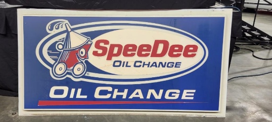 SpeeDee Oil Change Sign - SELLING NO RESERVE