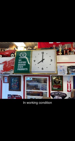 Quaker State Clock - SELLING NO RESERVE