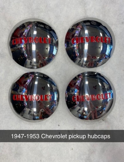 1947-1953 Chevrolet Pickup Hubcaps - SELLING NO RESERVE