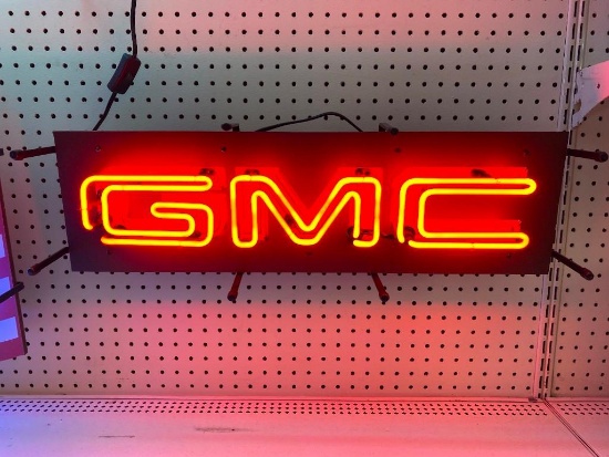 GMC Neon Sign - SELLING NO RESERVE
