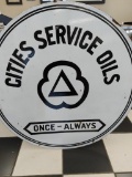 Cities Service Oil Metal Sign SELLING NO RESERVE
