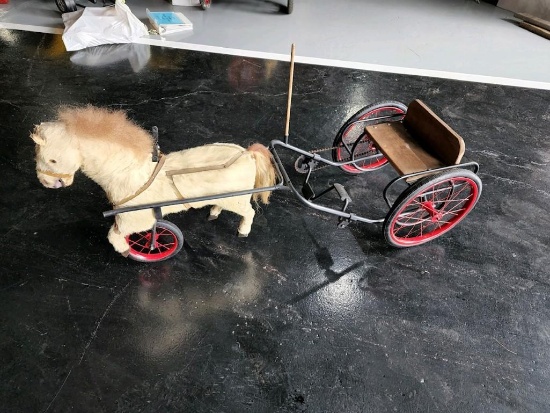 Horse and Carriage Pedal Car- SELLING NO RESERVE