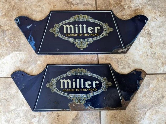 Miller Tires Display rack sign Selling NO RESERVE